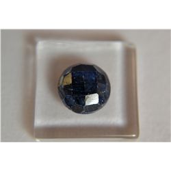 ***Blue Sapphire  5.05ct  Single Side Round  Cut   11mm   Very Nice Gemstone