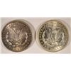 Image 2 : ( 2 ) VERY NICE 1921 MORGAN SILVER DOLLARS,  BOTH HAVE LUSTER, ONE IS TONED