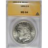 Image 1 : 1890-O MORGAN DOLLAR ANACS MS64 BLAST WHITE!