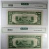 Image 2 : 2 1934 $20 FEDERAL RESERVE NOTES CGA 65