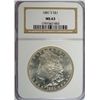 Image 1 : 1881-S MORGAN SILVER DOLLAR, NGC MS-63 WITH PL OBVERSE