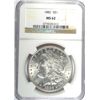 Image 1 : 1882 MORGAN DOLLAR NGC MS62 WHITE