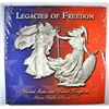Image 1 : LEGACIES OF FREEDOM SET: 2003 ASE, 2002 BRITANNIA 2 LB SILVER COINS!