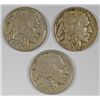 Image 1 : 3-1921 BUFFALO NICKELS "GRADING SET" (GOOD, VG, FINE)