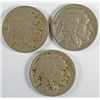 Image 1 : 3- 1923-S BUFFALO NICKELS "GRADING SET" (GOOD, VG, FINE)