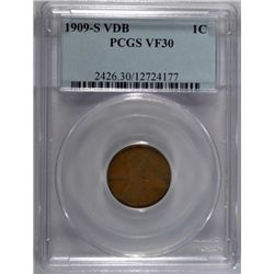 1909-S VDB LINCOLN CENT PCGS VF30