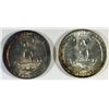 Image 2 : 1941 & 1941-D WASHINGTON QUARTERS GEM BU TONED