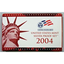 2004 UNITED STATES SILVER PROOF SET IN NICE ORIGINAL PACKAGING