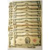 Image 1 : ( 25 ) U.S. $2.00 RED SEAL NOTES, ALL CIRCULATED WITH TEARS OR CORNERS MISSING