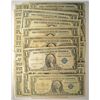 Image 1 : ( 50 ) CIRCULATED U.S. $1.00 SILVER CERTIFICATES, ALL COMPLETE/NO GRAFFITI
