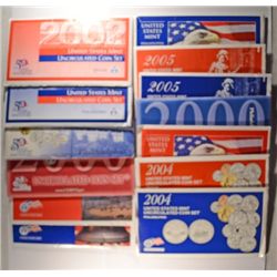 2000 THRU 2006 U.S. UNCIRCULATED MINT SETS IN  NICE ORIGINAL PACKAGING