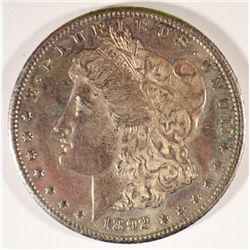 1892-CC MORGAN DOLLAR NICE MS61 ORIGINAL, UNCLEANED, NICE STRIKE!