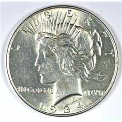 1934 PEACE DOLLAR BU