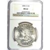 Image 1 : 1898-O MORGAN DOLLAR NGC MS62 WHITE