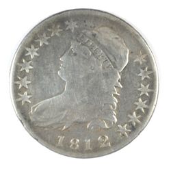 1812/1 BUST HALF DOLLAR VG
