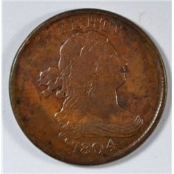 1804 HALF CENT XF/AU NICE