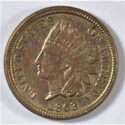 1863 INDIAN HEAD CENT UNC