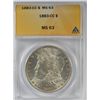 Image 1 : 1883-CC MORGAN DOLLAR ANACS MS63