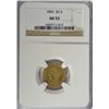 Image 1 : 1843 $2 1/2 GOLD LIBERTY NGC AU 53