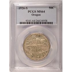 1926-S OREGON TRAIL HALF DOLLAR PCGS MS64