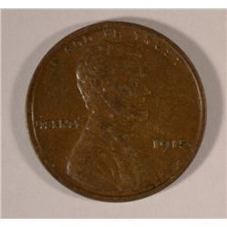 1915 LINCOLN CENT, XF+  CHOCOLATE BROWN!