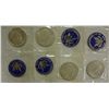 Image 1 : ( 4 ) 1971 UNC 40% SILVER EISENHOWER DOLLARS IN ORIGINAL MINT CELLO PACKAGES