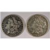 Image 1 : ( 2 ) NICE CIRCULATED MORGAN SILVER DOLLARS, 1891-O AND 1899-O