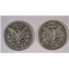 Image 2 : ( 2 ) NICE CIRCULATED MORGAN SILVER DOLLARS, 1891-O AND 1899-O