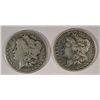 ( 2 ) NICE CIRCULATED MORGAN SILVER DOLLARS, 1890-O AND 1896-O