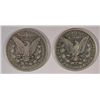 Image 2 : ( 2 ) NICE CIRCULATED MORGAN SILVER DOLLARS, 1890-O AND 1896-O
