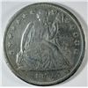 Image 1 : 1859 O SEATED DOLLAR XF CLEANED