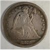 Image 1 : 1872 SEATED DOLLAR AU ORIGINAL