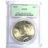 Image 1 : 1925 PEACE DOLLAR PCGS MS66 OGH