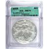 Image 1 : 2005 SILVER AMERICAN EAGLE ICG MS70