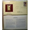 Image 2 : ( 2 ) BINDERS FULL OF GOLDEN REPLICAS OF UNITED STATES STAMPS