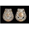 Image 1 : Pair of Bohlin Silver & 14K Gold $ Clips