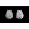Image 2 : Pair of Bohlin Silver & 14K Gold $ Clips