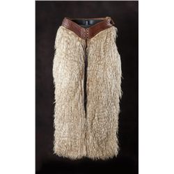Long & Lustrous White Wooly Chaps