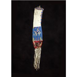 Sioux Pictorial Beaded Pipe Bag
