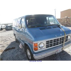 1983 - DODGE RAM VAN