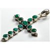 Image 1 : 8.7g Pandent of Emerald Sterling Silver