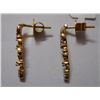 Image 2 : 3.21g Earring of Diamond 0.37 Ctw in14kt Yellow Gold