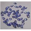 Image 1 : Natural African Tanzanite Pear Shape Loose Cut Stone of Mix Sizes of total weight 18.60 Ct