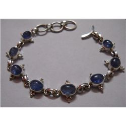 21.750g Bracelet of Tanzanite in Silver