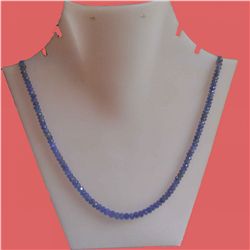 Tanzanite 85.70 CTW Necklace in Silver