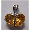 Image 1 : 2.140g Pendant of Citrine in silver