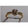 Image 1 : 2.96g Ring of Diamond 0.27 Ctw in 18kt Yellow Gold