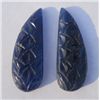 Image 1 : Designer Set of 2 Sapphire Gemstone 24.25 CTW