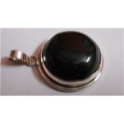 Black Onex 6.990g Pendant Sterling Silver