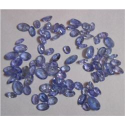 Natural African Tanzanite Oval Shape Loose Cut Stone of Mix Sizes of total weight 20.75 Ct